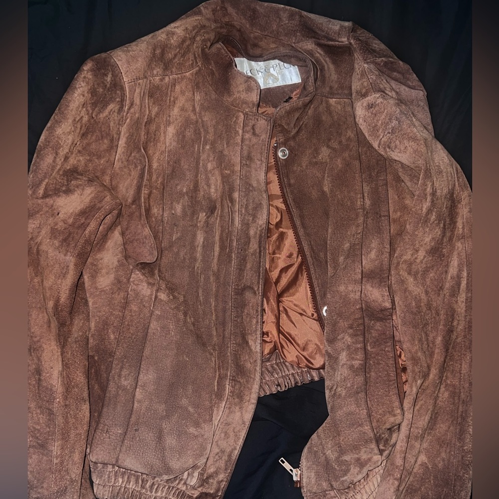 Peck&Peck real brown leather jacket